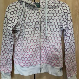 Y2K Aritzia honeycomb white purple pink sweater size small $30